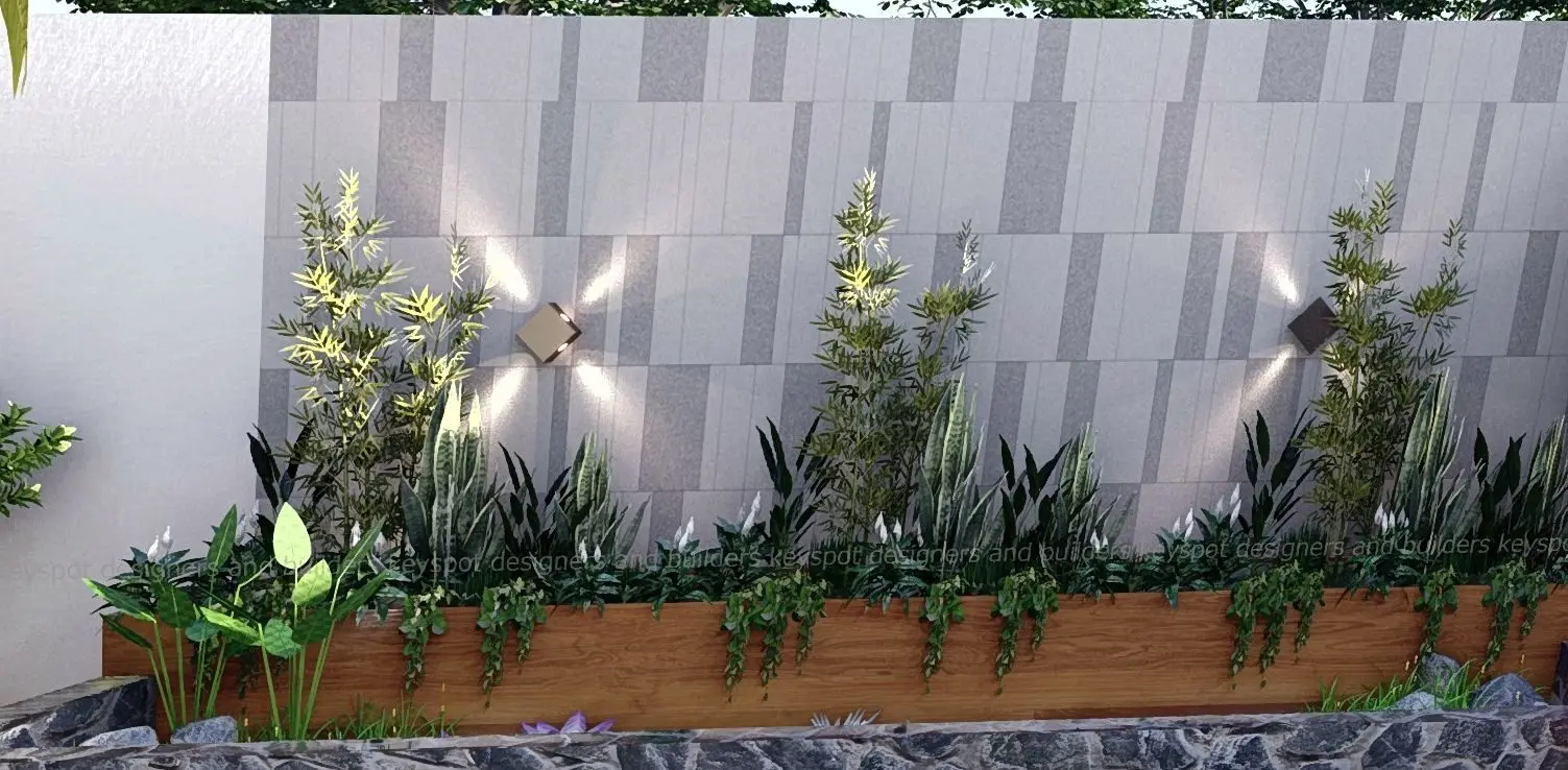 Living wall progress photo